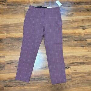 Stylish Purple Plaid Pants